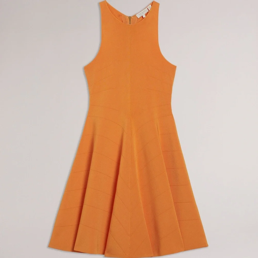 New Ted Baker London Salny Knit circle skirt mini Dress - Picture 7 of 14